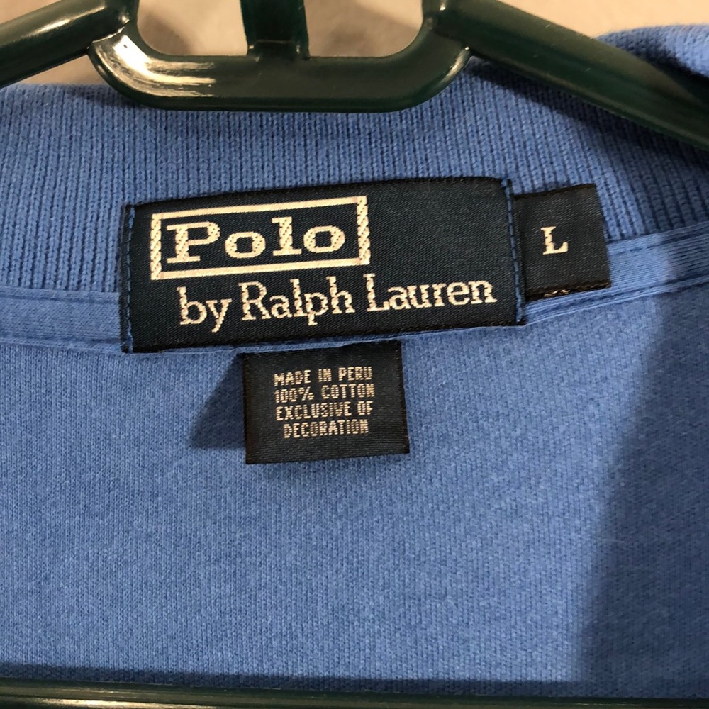 Polo Ralph Lauren Shirt Men’s Large Blue - Picture 3 of 4